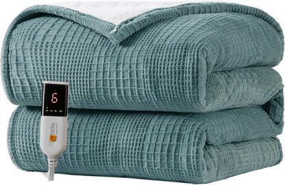 Texciting Heated Blanket 50"X60",Soft Electric Blanket,ETL Certified,Grey