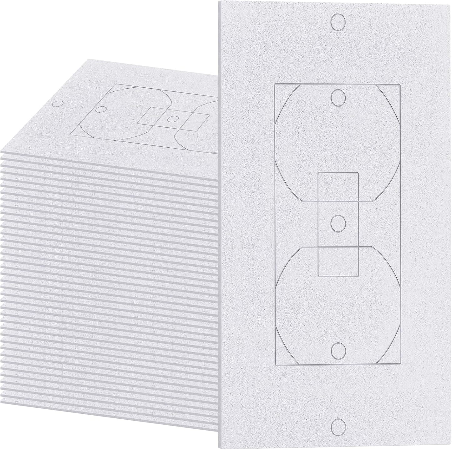 50 Pcs Outlet Insulation and Draft Sealers Foam Insulation Pads