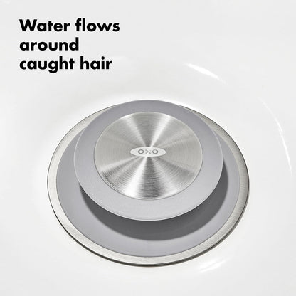 OXO Good Grips Stainless Steel Hair Catch Drain Protector