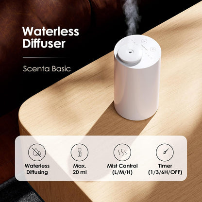 Airversa AN6 Waterless Diffuser for Essential Oil for Home, Room, Black