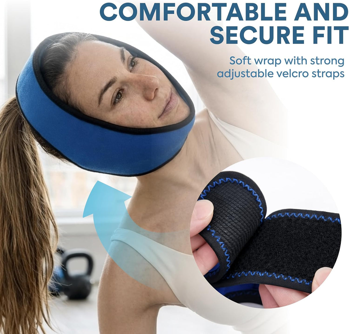 Face Ice Pack Wrap for TMJ Relief, Wisdom Teeth, Jaw, Head and Chin, 4 Reusable Hot and Cold Gel Packs, Pain Relief for Mouth, Oral and Facial Surgery