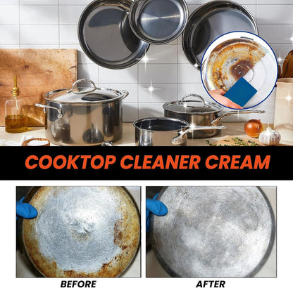 Cleaner for Pots and Pans, Pot Cleaner for Bottom of Pans, Black Pot Bottom Cleaning Gel, Stainless Steel Cookware Cleaner, Gel Cleaner for Cookware Bottom (2Pcs)