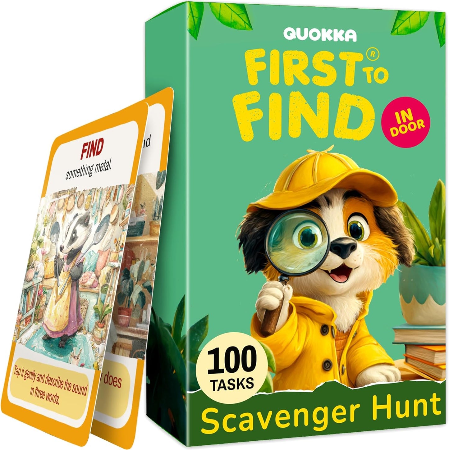 Active Movement Game for Kids Ages 4–8 - Educational Card Game | Animal-Themed Card Set with 50 Movement Tasks for Indoor and Outdoor Brain Breaks, Home and Classroom Activities
