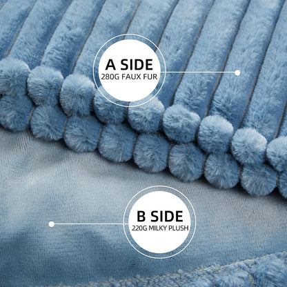 GOTCOZY Heated Blanket-Soft Plush Electric Blanket 50"X60"(Grey)