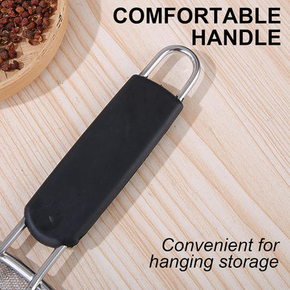 Splatter Screen for Frying Pan, 15 Inch Stainless Steel Grease Splatter Guard Oil Splash Guard with Anti-Slip Handle, Fine Mesh Frying Cover Protect the Skin From Burns