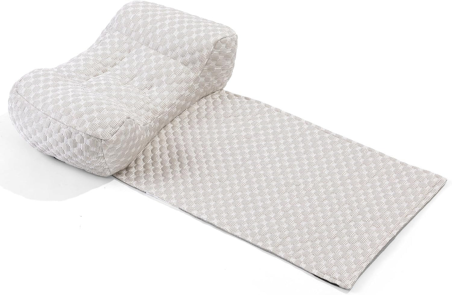 BALAPET Shredded Memory Foam Neck Pillow for Recliners, Ergonomic Headrest Cushion for Neck Pain Relief and Cervical Support, Suitable for Side Sleeping at Home and Office, Patent Pending(Coffee)