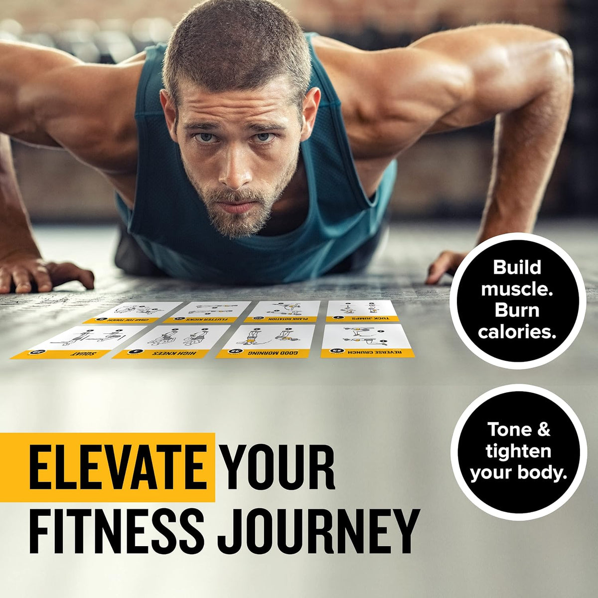 NewMe Fitness Pilates Workout Cards, Fitness Deck for Women and Men
