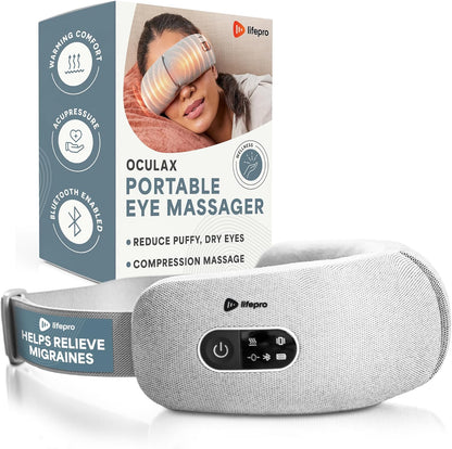 Lifepro Oculax Portable Eye Massager with Heat and Vibration