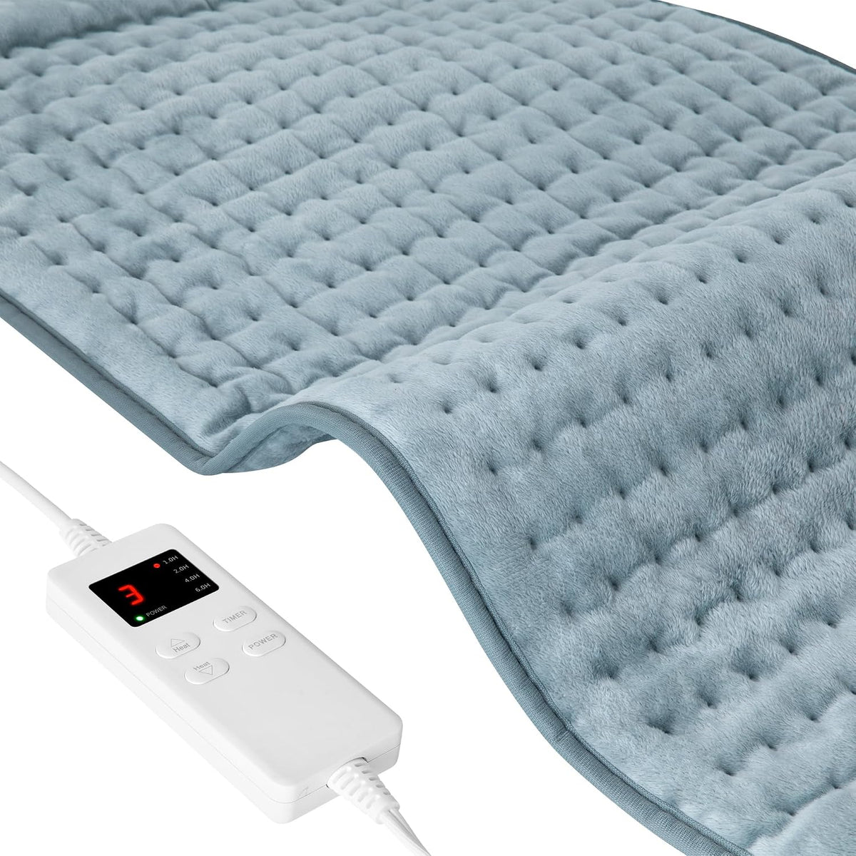 NBKLS Heating Pads for Back Neck Shoulder Pain, Electric Heating Pad Auto Shut Off, Fast Heat, Large Heating Pad Christmas Gift for Women Men, Birthday Gifts for Mom Dad (Blue)