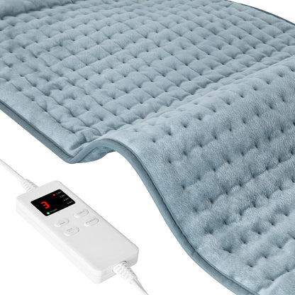 NBKLS Heating Pads for Back Neck Shoulder Pain, Electric Heating Pad Auto Shut Off, Fast Heat, Large Heating Pad Christmas Gift for Women Men, Birthday Gifts for Mom Dad (Blue)