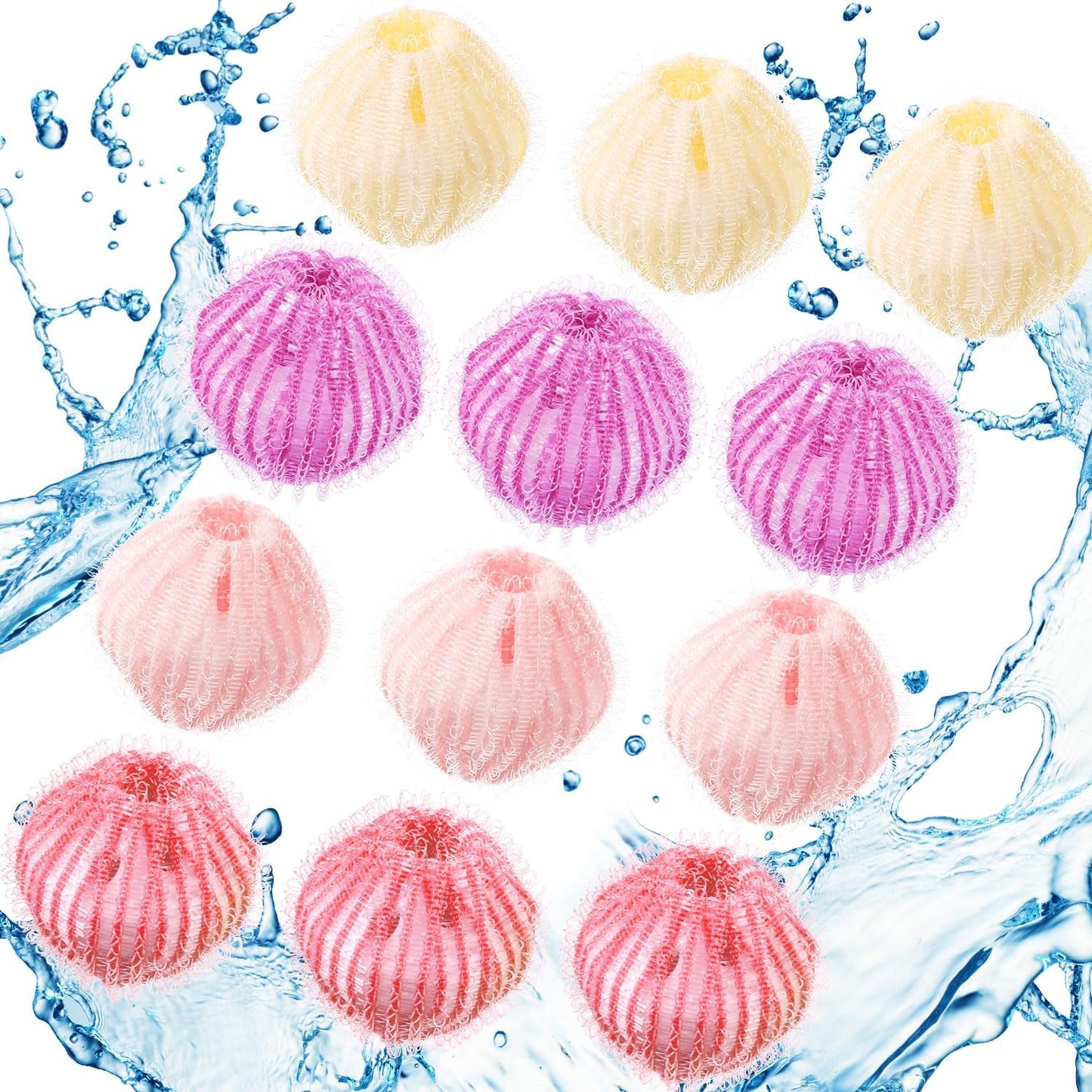 Blulu 18 Pieces Pet Hair Remover for Laundry, Classic Color | Reusable Washing Machine Hair Catcher Pet Dog Cat Fur Catcher Lint Remover from Laundry