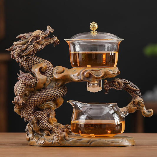 Magnetic Teapot Glass Teapot with Infuser Gongfu Tea Set for Adults