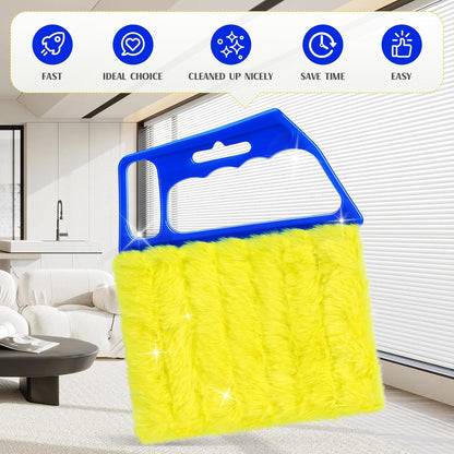 2025 Upgrade 2PCS Blind Cleaner Duster Tool,Window Blinds Cleaner Microfiber Washable,7 Fingers Blind dusters for Cleaning Window,Air Conditioner Vent
