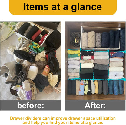 100 PCS Premium DIY Drawer Dividers, White, Adjustable Drawer Organizers for Perfectly Organized Drawers, Tidying Makeup, Clothes, Underwear, Cutlery, Kitchen, Bathroom, Bedroom, Office