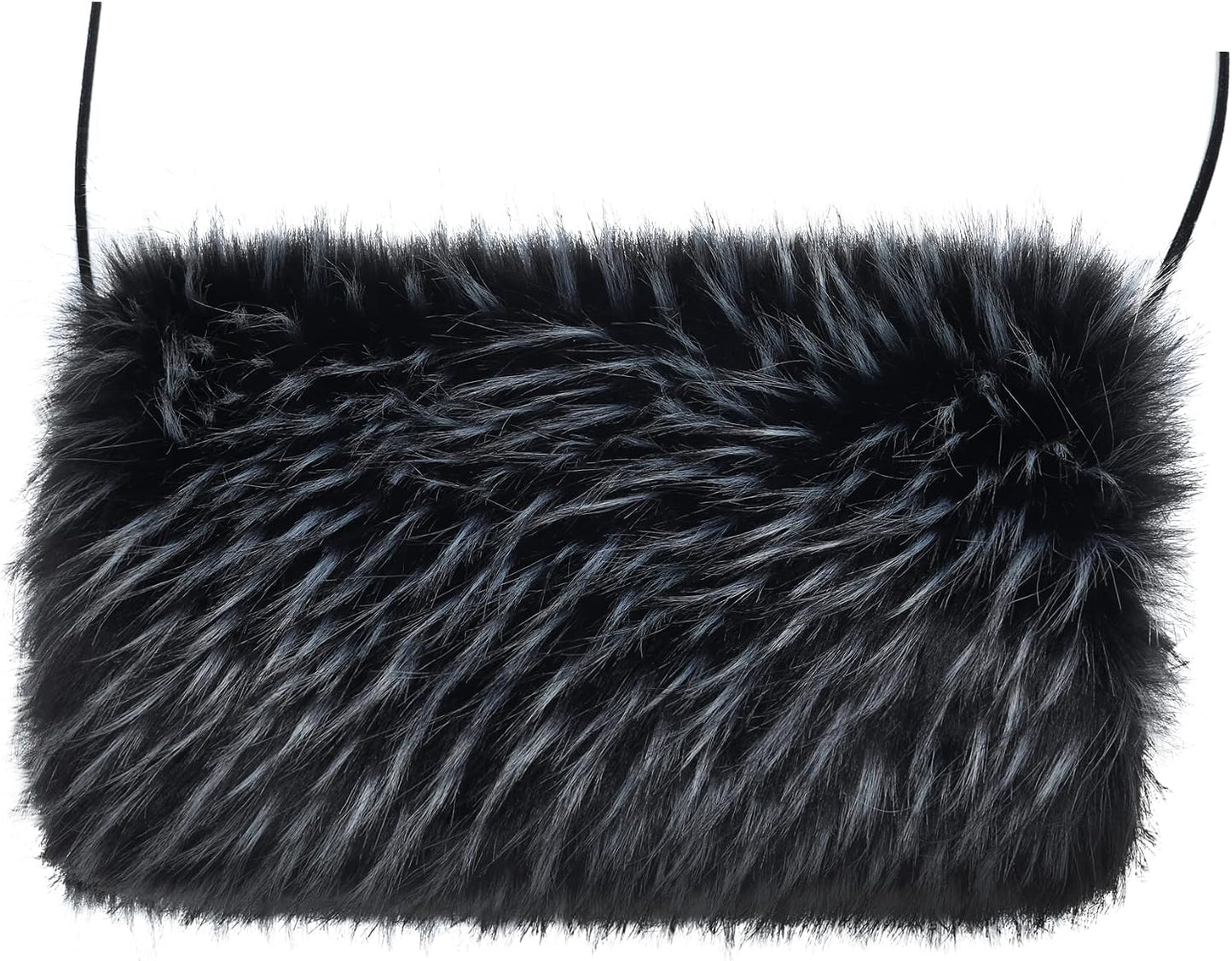 LA CARRIE Faux Fur Hand Muffs Women Winter Warmer Fuzzy Pouch Furry Plush Muffler Wedding Girl Kids Elegant Luxury Chic