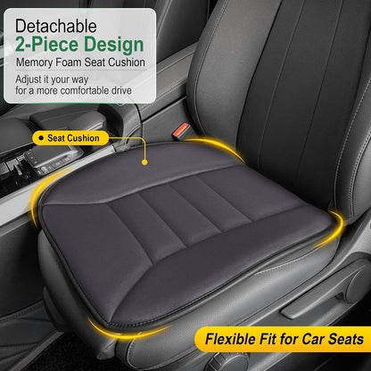 kingphenix Memory Foam Car Seat Cushion for Driver and Office Chair Comfort