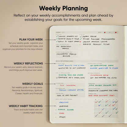 Dated, 2026 Planner, 5.8” x 8.3” - The #1 Productivity Planner to Achieve Your 2026 Goals - Planner 2026-2027 by PRODUCTIVITY STORE (A5, GREY)