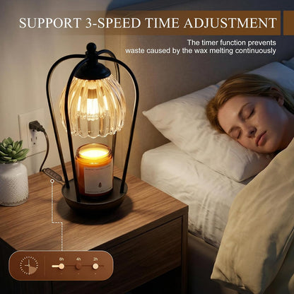 Candle Warmer Lamp with Timer and Wireless Remote Control