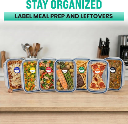 Date Stickers for Food - Day of the Week Day Dots Removable Food Labels, 1" Date Dot Stickers for Food Containers, 7000 Labels with Dispenser Box | 1" Date Dot Stickers for Food Containers, 7000 Labels with Dispenser Box