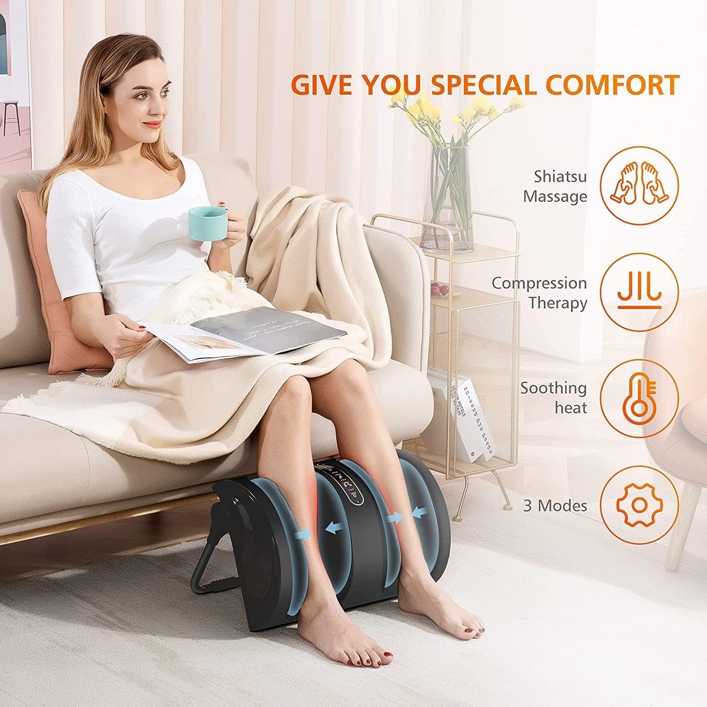 Snailax Foot Rest Under Desk at Work, Heated Under Desk Foot Stool with Double Layer Adjustable Height, Feet Warmer with Vibration Massage, Ergonomic Gaming Home Footstool for Lumbar Back Knee Pain