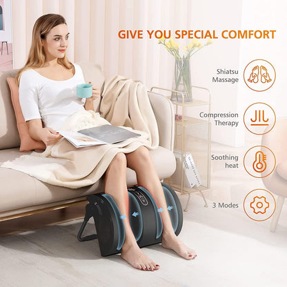 Snailax Foot Rest Under Desk at Work, Heated Under Desk Foot Stool with Double Layer Adjustable Height, Feet Warmer with Vibration Massage, Ergonomic Gaming Home Footstool for Lumbar Back Knee Pain
