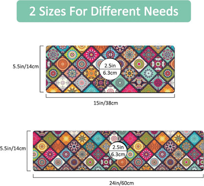 Kitchen Sink Splash Guard Faucet Mat 24" X 5.5" Tropical Leavesl Absorbent Fast Drying Mat Faucet Draining Mat Sink Splash Guard Behind Faucet Drip Catcher for Kitchen Bathroom