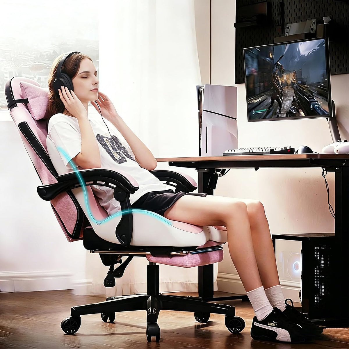 Seat Cushion for Office Chair, Ergonomic Cushion with Lumbar Support Pillow