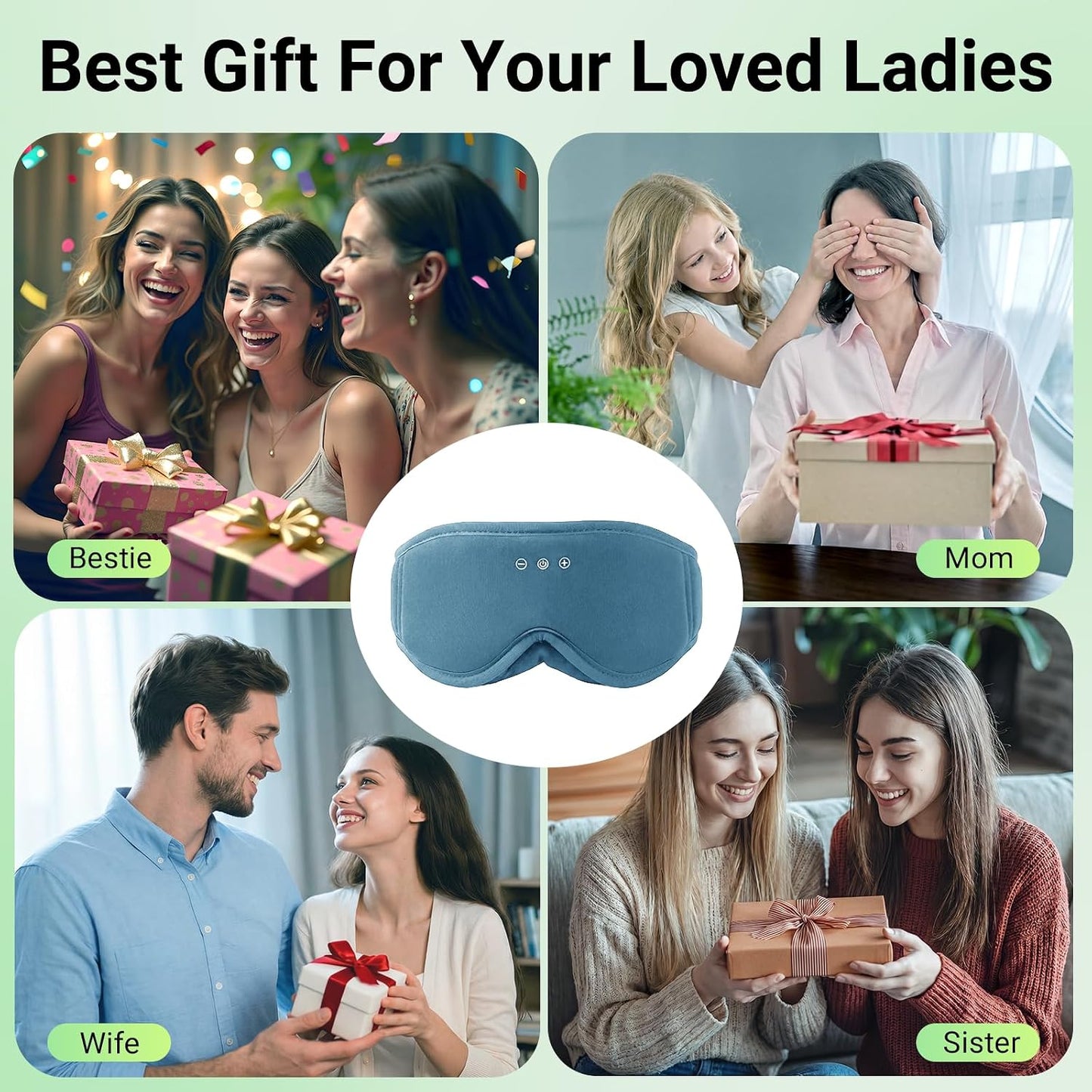 Sleep mask Headphones,100% Blackout 3D Zero Eye Pressure Bluetooth Sleep mask Breathable Eye mask with Bluetooth Headphones Sleep Headphones for Side Sleepers, 14H Playtime&Bluetooth 5.4 Black