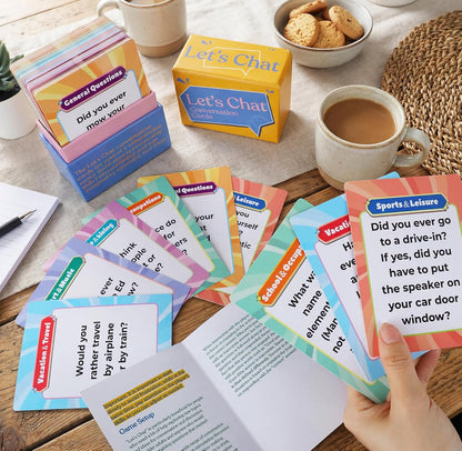 224 Questions Conversation Memory Cards Game for Dementia