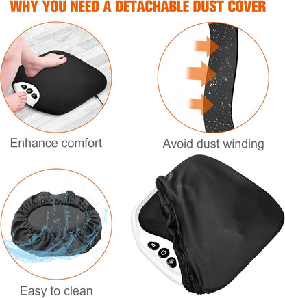 Snailax 2-in-1 Shiatsu Foot and Back Massager with Heat - Kneading Foot Warmer, Electric Feet Massage, Massagers for Back,Leg, Gift for Women Men