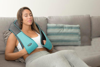 InvoSpa Shiatsu Massager with Heat - Deep Tissue Kneading Pillow for Neck, Shoulders, and Back - Electric Full Body Massage