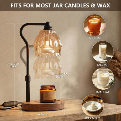 Candle Warmer Lamp with Timer and Wireless Remote Control
