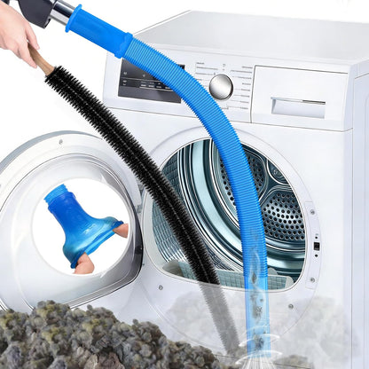 Sealegend 2 Pack Dryer Vent Cleaner Kit Vacuum Attachment Blue 31.5" | Dryer Vent Cleaning Hose & Brush Reach Deep Traps - Remove Hidden Lint | Speed Drying | Reduce Fire Risk