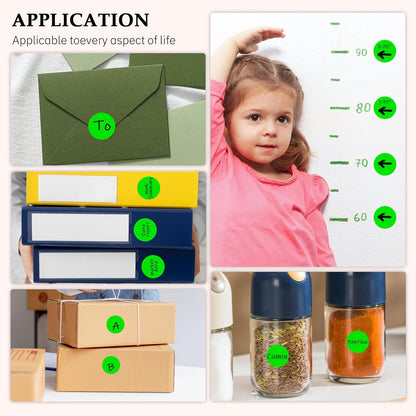 PARLAIM 1050 PCS Color Coding Labels Circle Dot Stickers,10 Color Style Colorful Coding Label Sticker for Office,Student Classroom