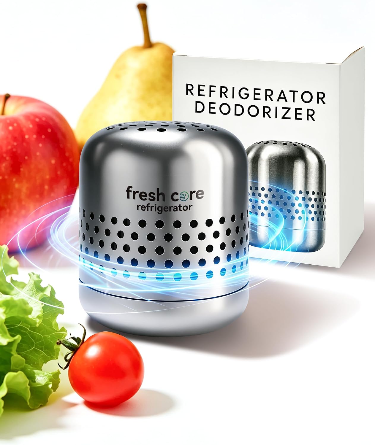 Deodorizer - Lasts up to 10 Years Fridge Deodorizer, Nano-Catalyst Technology, Sus 304 Stainless Steel, Long-Lasting Odor Eliminator for Fridge, Car(1pcs, one size)