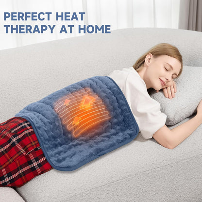 Heating Pad for Back, Neck, and Shoulder Pain Relief, Electric Heat Pad with 6 Heat Levels, Moist Heat Option, Auto Shut-Off, Birthday Christmas Gift for Women Men Mom Dad Grandma, Gift for her