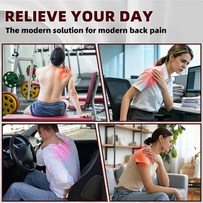 Trigger Point Back Massager, 22 Node Shoulder Blade Release Tool | 22 pressure nodes, curved ergonomic design, adjustable bodyweight pressure, for neck shoulders upper back hips and legs