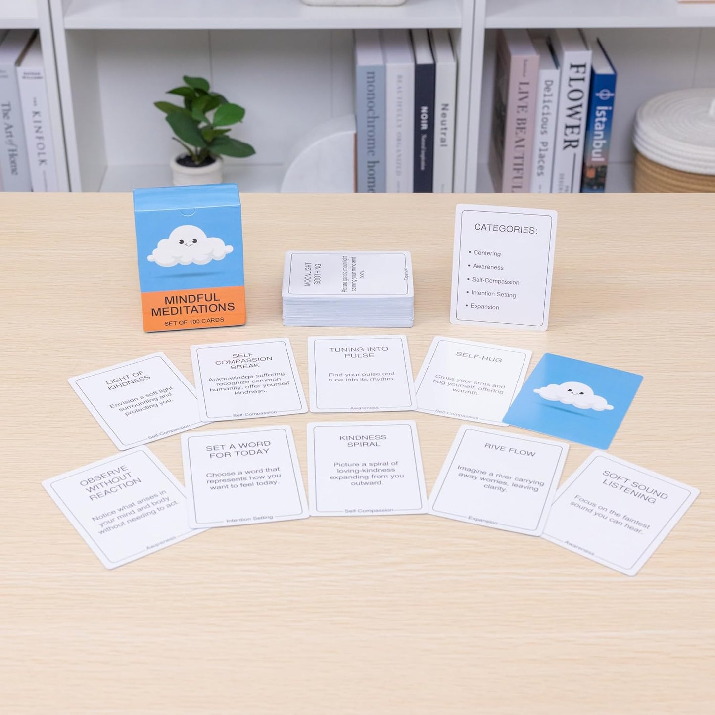 100 Mindful Work Cards – Mindfulness & Self‑Care Prompts for Professionals | Desk & Travel Deck for Stress Relief, Focus, Motivation & Well‑Being
