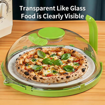 Microwave Splatter Cover with Water Steamer and Vent Hole, BPA-Free, 11.22" | Microwave Cover for Food, Plastic Splatter Guard for Microwave to Keeps Food Soft and Moist and Microwave Clean and Tidy