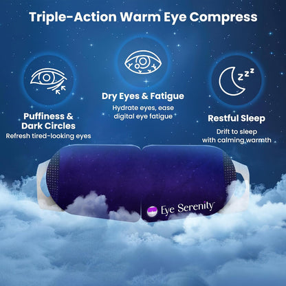 Eye Serenity Steam Eye Mask, Heated Eye Mask Fast Relief for Stye Unscented