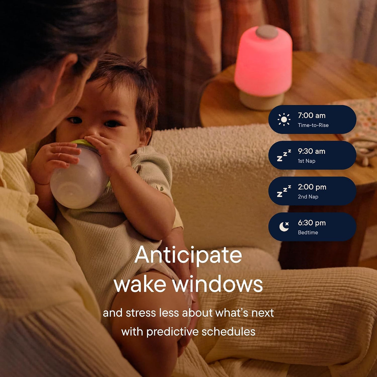 Hatch Baby Sound Machine & Night Light Routine Builder (Greige)