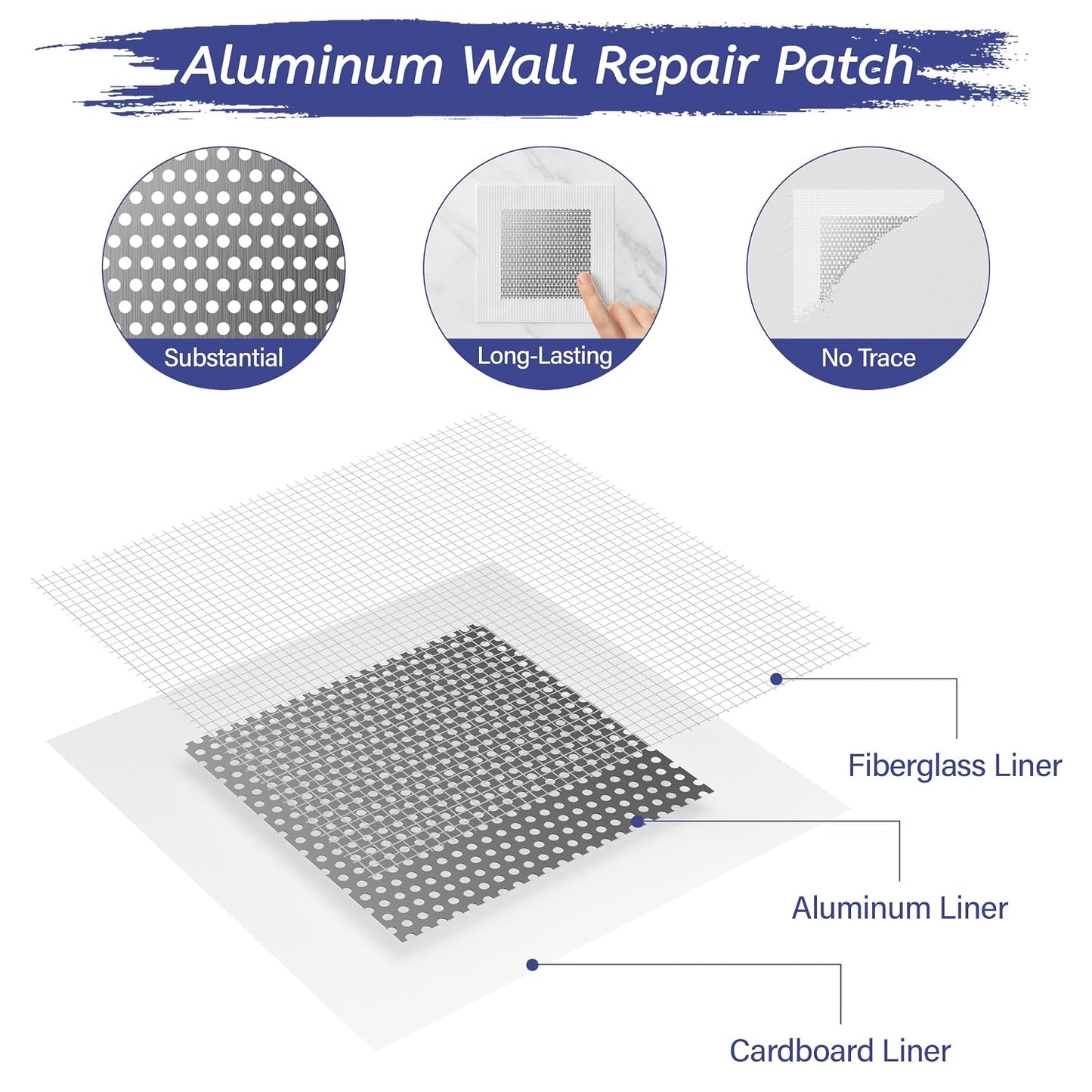 Oriflame Drywall Repair Kit: 8.5 Ounce Spackle Wall Repair with Patch/Scraper/Sandpaper/Gloves - White Wall Putty for Nail Holes/Cracks/Dents/Stains/Peeled Wall (1)