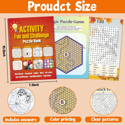 Elfew 4 Pack Activity Book for Adults, Puzzles Books for Seniors