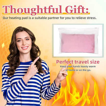 Cozypower Mini Heating Pad Microwavable Hot Cold Pack Reusable,Pink