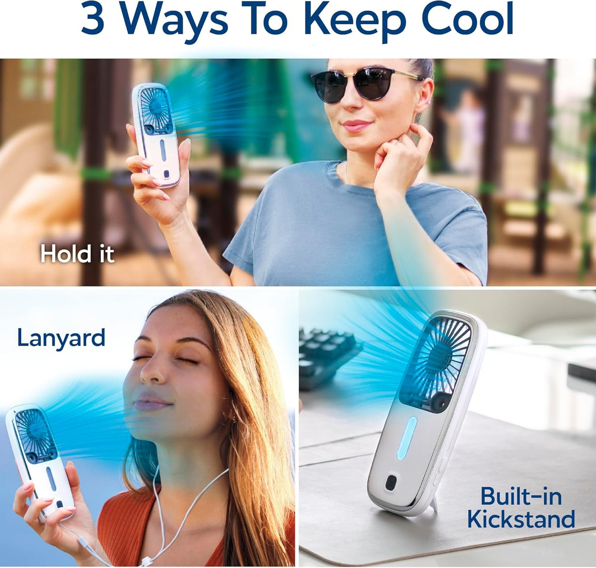 Arctic Air Pocket Chill Handheld Mini Fan, Portable Personal Cooling Fan
