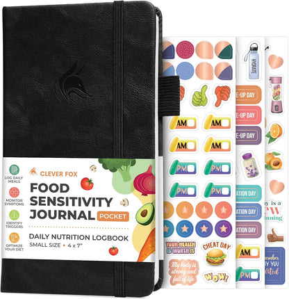 Clever Fox Food Sensitivity Journal & Symptom Diary, 8.5x11 Purple