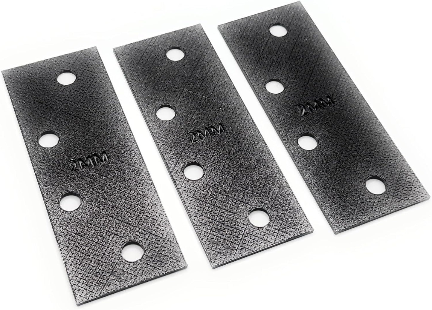Door Hinge Shims (Set of 3) Hinge Spacer for Interior and Exterior Door Alignment - for 3.5", 4" and 4.5" Standard Hinges (3mm Thick, White, 3.5-inch)