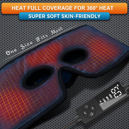 sticro Moist Heat Sinus Mask with Eye Holes, 3 Heat & 5 Timer Settings