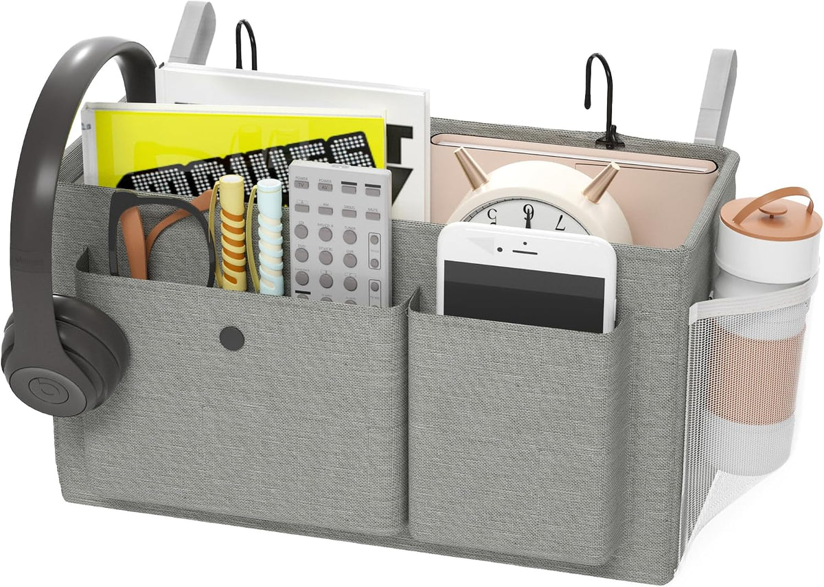 Bedside Caddy Bedside Storage Hanging Organizer for Bunk Dorm Bed Rail