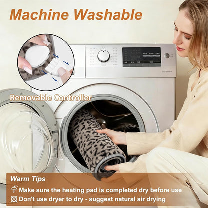 Electric Heating pad for Back Neck Shoulder Knee Arms Legs- Electric Heat Pads with 6 Heat Settings & Auto Shut Off Heat Heating Pad for Birthday Mother Father Girl Men Women
